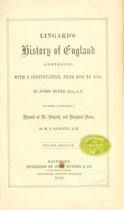 Cover of: Lingard's history of England abridged by John Lingard, John Lingard