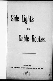 Side lights on cable routes