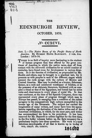 Cover of: The Native races of the Pacific states of North America by Hubert Howe Bancroft, 5 vols., 8vo., London, 1875-76