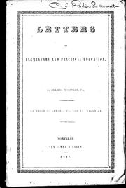 Letters on elementary and practical education by Charles Mondelet