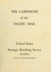 Cover of: The campaigns of the Pacific war by United States Strategic Bombing Survey
