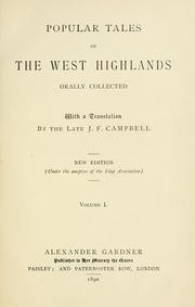 Popular tales of the west Highlands
