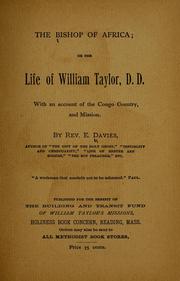 Cover of: bishop of Africa | Davies, E.