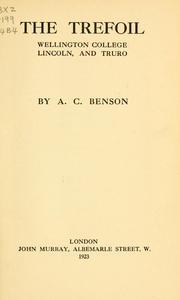 The trefoil by Arthur Christopher Benson