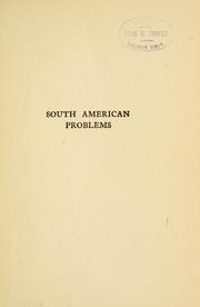 Cover of: South American problems | Robert E. Speer