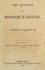 Cover of: The history of Methodism in Kentucky