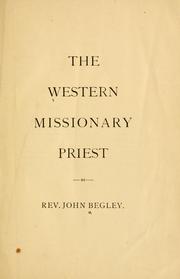 Cover of: western missionary priest.