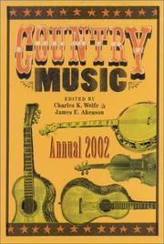 Cover of: Country Music Annual 2002 (Country Music Annual)