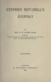 Cover of: Stephen Mitchell's journey