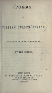 Cover of: Poems. -- by William Cullen Bryant