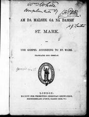 Cover of: Am da malshk ga na damsh St. Mark Ligi = The Gospel according to St. Mark by translated into Zimshian.