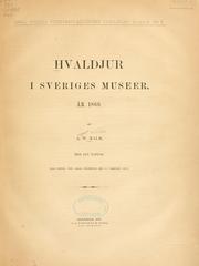 Cover of: Hvaldjur i Sveriges museer: år 1869.