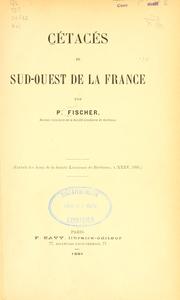 Cover of: Cétacés du sud-ouest de la France.