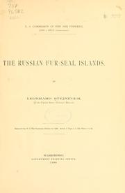 Cover of: The Russian fur-seal islands by Leonhard Stejneger