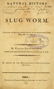 Cover of: Natural history of the slug worm