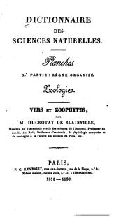 Cover of: Dictionnaire des sciences naturelles