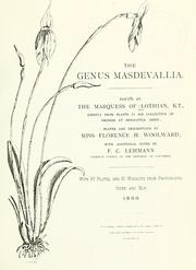 Cover of: genus Masdevallia