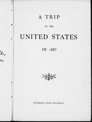 Cover of: A trip to the United States in 1887 by Charles Beadle