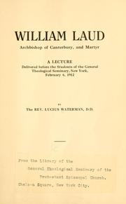 Cover of: William Laud, archbishop of Canterbury, and martyr