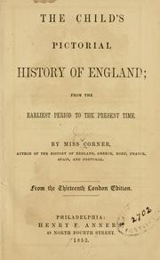 Cover of: The child's pictorial history of England