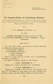 Cover of: Die Decapoden-Krebse des Strassburger Museums. by Alfred Edward Ortmann