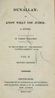 Cover of: Dunallan, or, Know what you judge by Grace Kennedy
