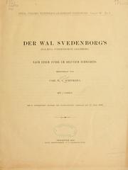 Cover of: Der wal Svedenborg's (Balœna svedenborgii Lilljeborg) nach einem funde im diluvium Schwedens