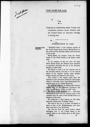 Cover of: Tribunal of Arbitration under treaty and convention between Great Britain and the United States of America relating to Bering Sea; first draft for case