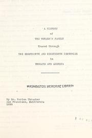 Cover of: history of the Thrasher family: traced through the eighteenth and nineteenth centuries in England and America