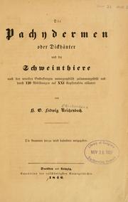 Cover of: Die vollständigste Naturgeschichte des In- und Auslandes by H. G. Ludwig Reichenbach