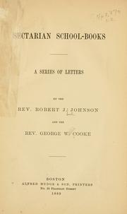 Sectarian school-books by Robert J. Johnson