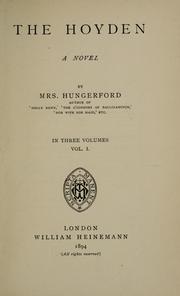 Cover of: The Hoyden; a novel by Margaret Wolfe Hamilton Hungerford