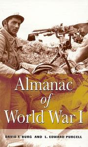 Cover of: Almanac of World War I by David F. Burg