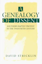 Cover of: A Genealogy of Dissent | David Stricklin