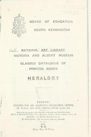 Cover of: Classed catalogue of printed books