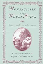 Cover of: Romanticism and women poets: opening the doors of reception