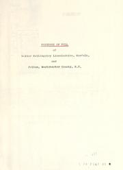 Cover of: Pedigree of Pell of Walter Wellingsley Lincolnshire, Norfolk and Pelham, Westchester Co., N.Y. by 