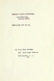 Cover of: Hawkins County, Tennessee, marriages and wills. by Lucy Kate McGhee