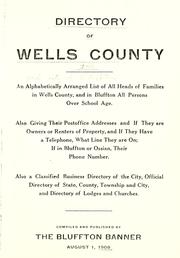 Directory of Wells County and city of Bluffton, Ind. 1908