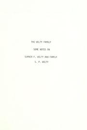 Cover of: Sumner F. Welty & family. | 