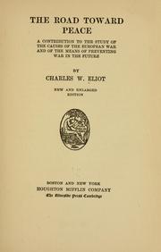 Cover of: road toward peace | Charles William Eliot