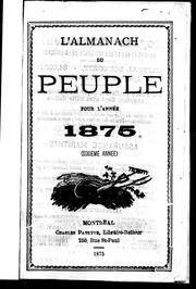 L' Almanach du peuple pour l'année 1875