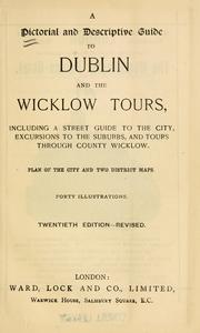 Cover of: pictorial and descriptive guide to Dublin and the Wicklow tours ...