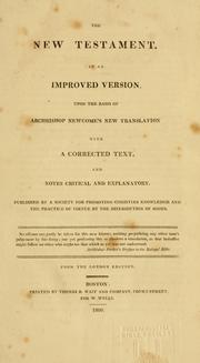 Cover of: The New Testament by published by a society for promoting Christian knowledge and the practice of virtue by the distribution of books.