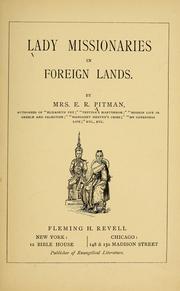 Cover of: Lady missionaries in foreign lands