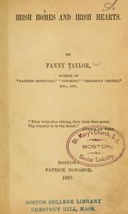 Cover of: Irish homes and Irish hearts. by Fanny Taylor
