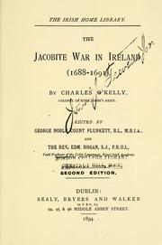 Cover of: The Jacobite war in Ireland (1688-1691)
