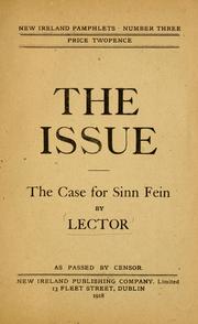 Cover of: The issue by Lector.