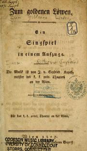 Cover of: Zum goldenen Löwen by Seyfried, Ignaz Ritter von