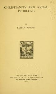 Cover of: Christianity and social problems by Lyman Abbott